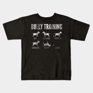 English Bull Terrier - Distressed Bully Training Kids T-Shirt